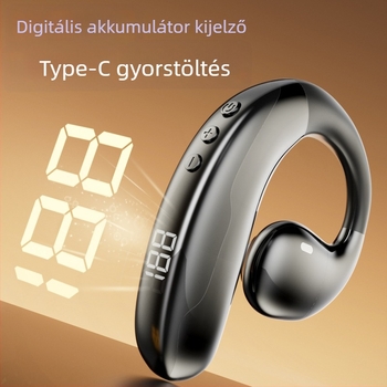 Üzleti célú vezeték nélküli Bluetooth fülhallgató, egyoldalas kialakítás fülre akasztóval, hosszú üzemidő és játékszintű zajcsökkentés