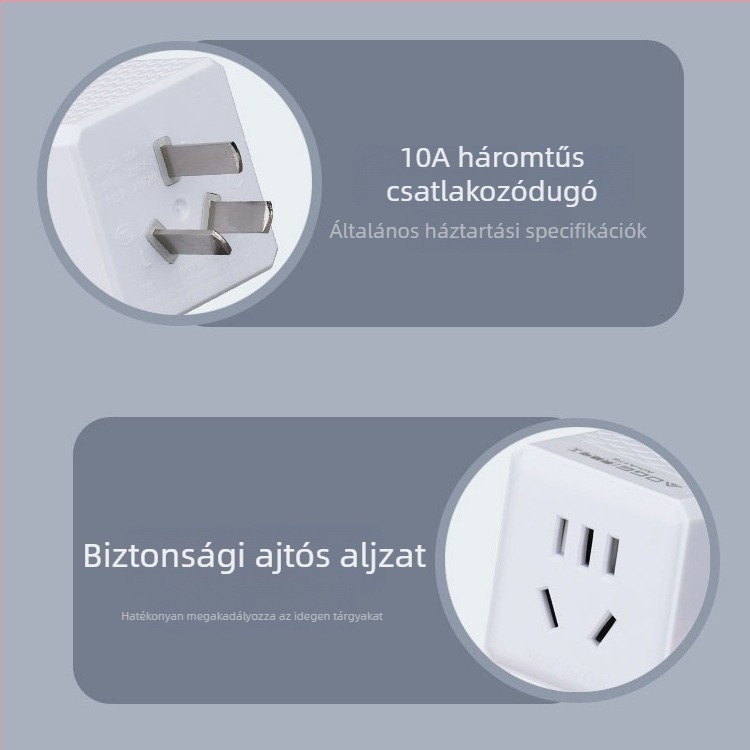 Auge 175 Mágikus Kocka Háromtűs Áramellátó Adapter, Többszöri Aljzat 15 Lyukú, Magas Teljesítményű Hosszabbító 10A