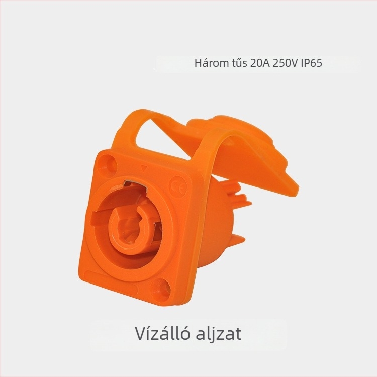 Vízálló repülőgépes tápcsatlakozó LED-kijelzővel, színpadi világításhoz, kültéri lángálló csatlakozó