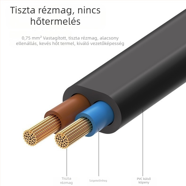 Argentinai kétpinás tápkábel, ovális dugóval és nyolcas formájú dugóval, audió berendezésekhez és asztali lámpákhoz