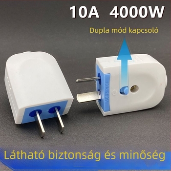 Fedéllel ellátott kétpólusú, rögzített forgó dugaszoló, 1.5-ös dugasz, tűzálló belső ház, kétpólusú ipari/háztartási dugaszoló