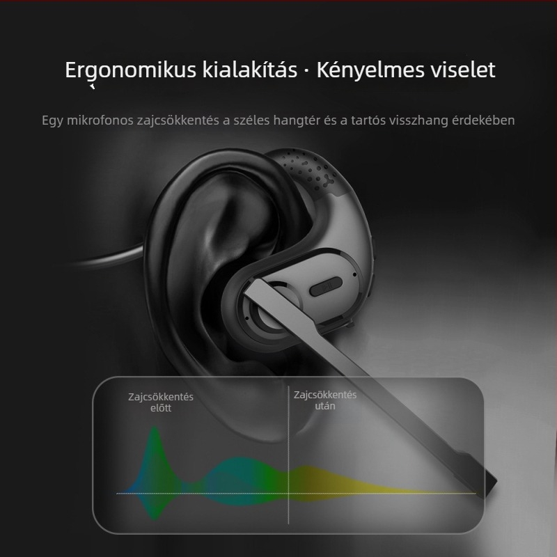 G9 Bluetooth headset telefonhívásokhoz, leválasztható mikrofon, sztereó hangzás, HD hívás, IPX5 vízálló, Bluetooth 5.3, 10 m hatótávolság, 8 órán felüli üzemidő, üzleti fejhallgató
