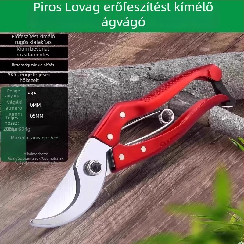 Baolian metszőolló – erőt spóroló kerti eszköz virágok és gyümölcsfák metszésére, többfunkciós vastag ágak vágásához