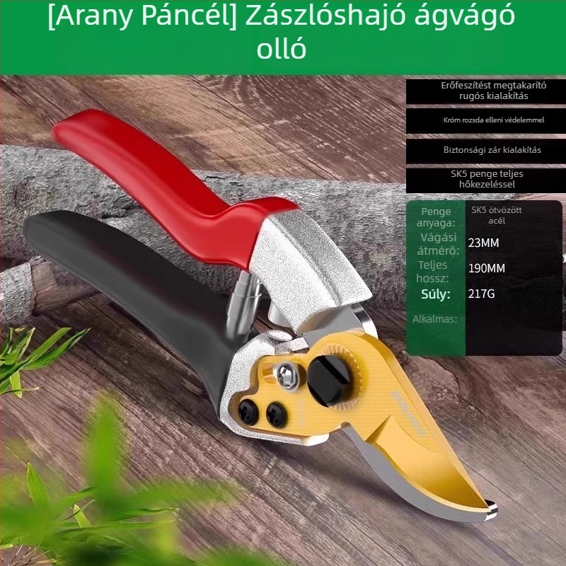 Baolian metszőolló – erőt spóroló kerti eszköz virágok és gyümölcsfák metszésére, többfunkciós vastag ágak vágásához