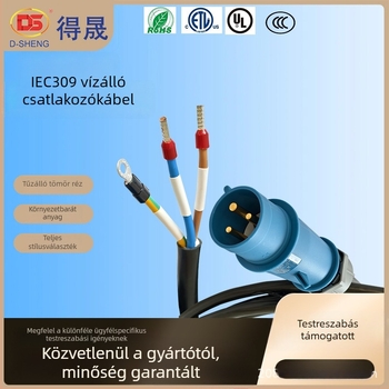 Ipari repülőcsatlakozó-kábel, IEC 309, IP44 vízálló, nagy teljesítmény