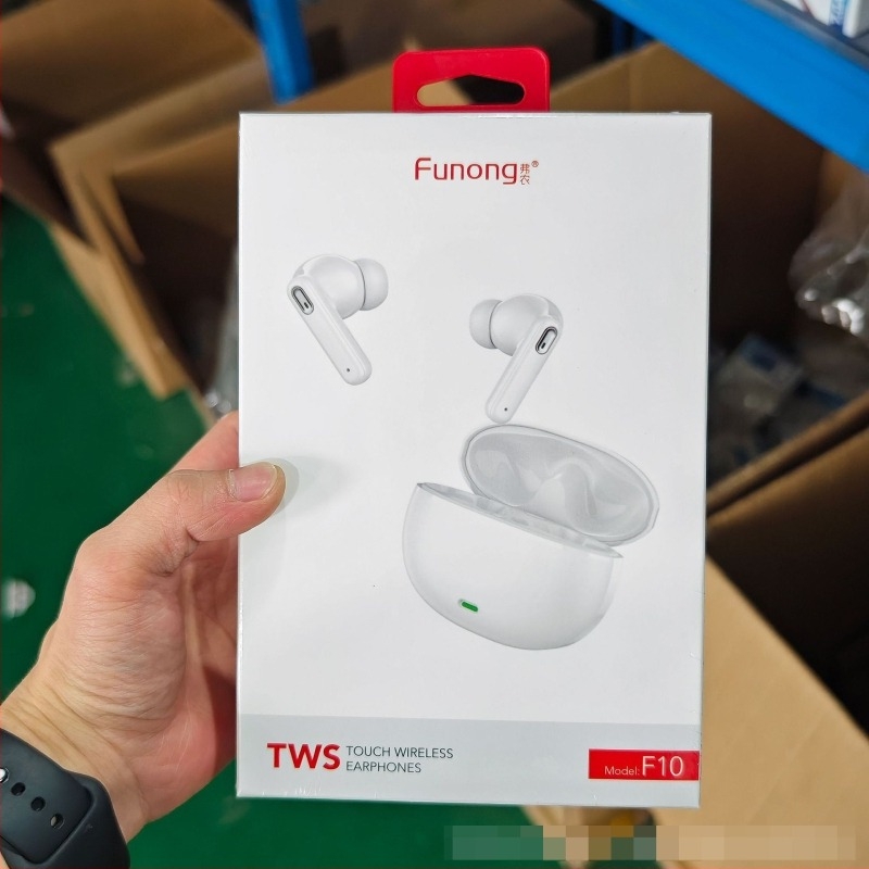 Vernon F10 Vezeték nélküli Bluetooth fülhallgató aktív zajcsökkentéssel, sportos in-ear design, Android-kompatibilis, több mint 8 órás üzemidő