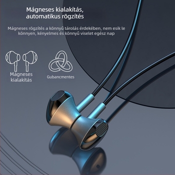Vezeték nélküli Bluetooth fülhallgató intelligens zajcsökkentéssel, hosszú akkumulátor-üzemidővel és akkumulátorszint kijelzővel, élő közvetítés hangkártyával