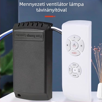 Vezeték nélküli távirányítós kapcsoló ventilátorhoz és mennyezeti lámpához, háromfokozatú intelligens időzítő