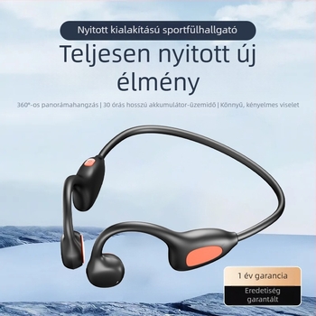 WS17 Nyakpántos Bluetooth headset, csontvezetés nélküli, sporthoz és futáshoz, 10 m hatótáv, Bluetooth 5.4, nem vízálló