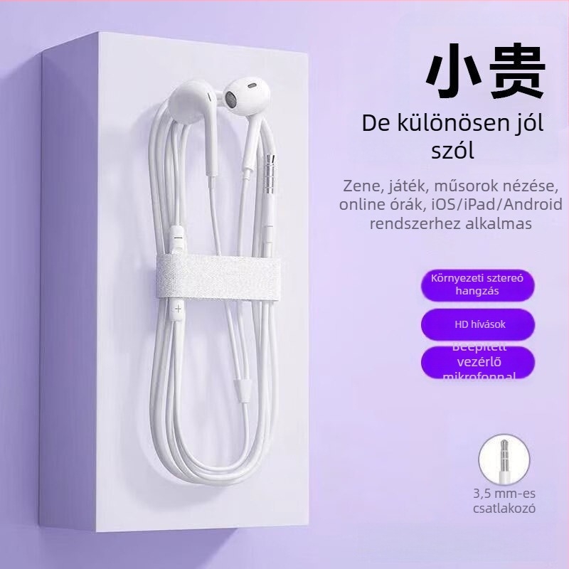 Kábeles fülhallgató mikrofon és töltési funkcióval – A2A3