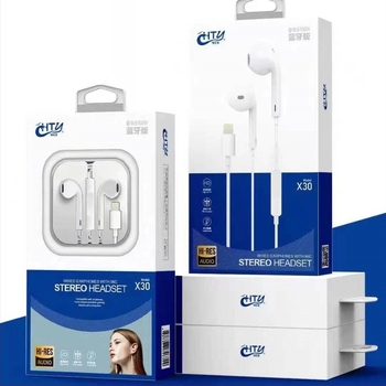 Sea Listening X30 vezetékes fülhallgató mikrofonnal, Bluetooth verzió, iPhone 11–14 kompatibilis