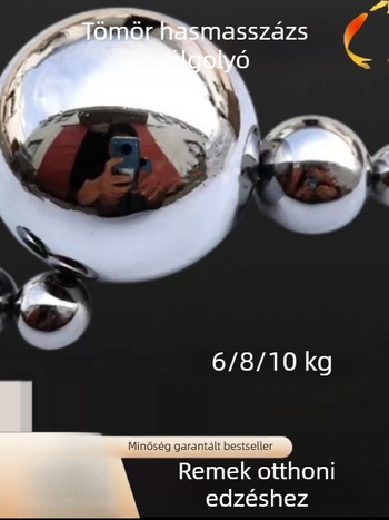 Tömör acél hasi masszázs labda, nagy méretű, 8 kg vagy 6 kg