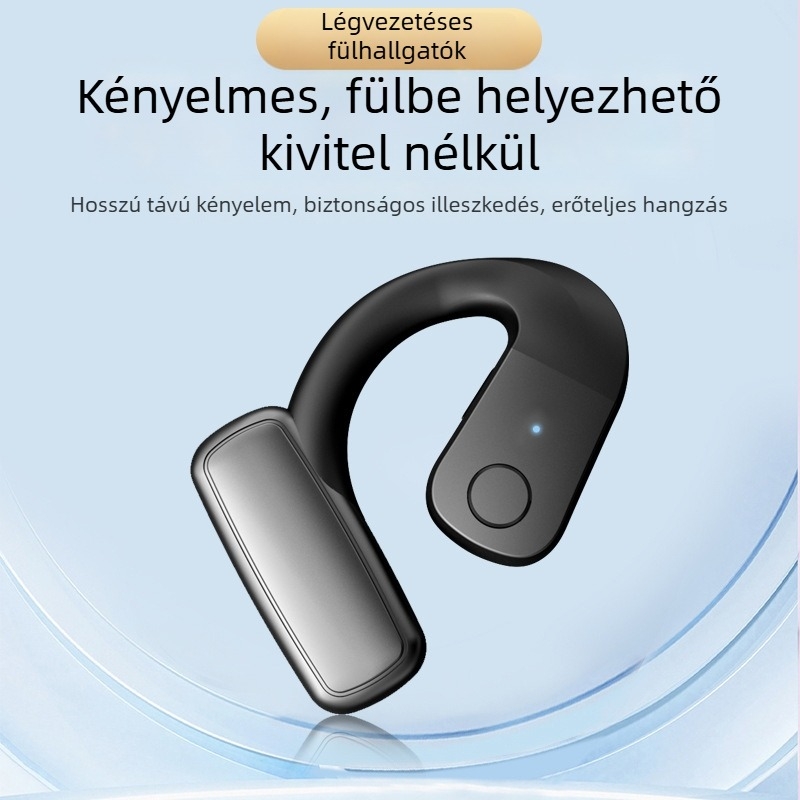 Ambidextrikus Bluetooth fülhallgató fülhurok-kialakítással, vezeték nélküli, sporthoz, futáshoz, vezetéshez és kerékpározáshoz