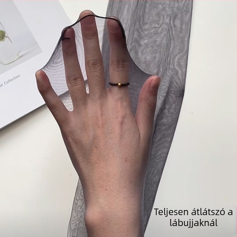 0D ultra vékony, átlátszó fekete harisnyák nőknek, láthatatlan lábujjakkal és T-dizájnnal, nude árnyalat, plusz méret, bőrsimító hatás klubokhoz