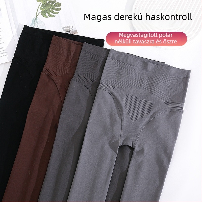 Nylon harisnyanadrág függőleges csíkkal, 140 den, magas derekú formázó hatás, vékony, tavaszra és őszre