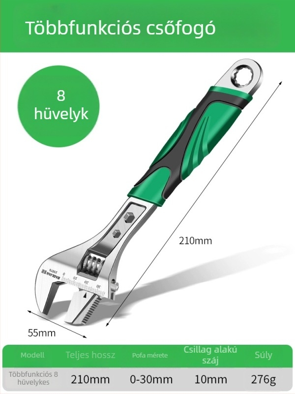 Állítható csőfogó készlet univerzális, nagy nyílású a vízvezetékhez