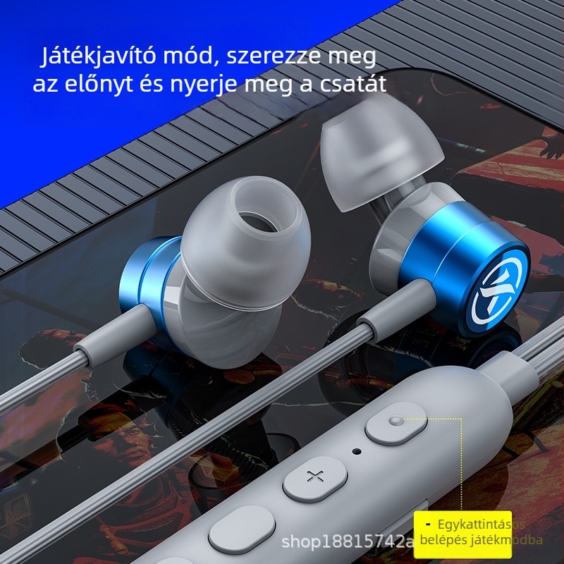 Cool Ergou Keg gaming fülhallgató, vezetékes 3.5 Type-C, in-ear, mikrofonnal, kiváló hangzás