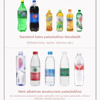 Üdítőüveg permetező növények öntözéséhez, kompakt spray-palack levegőnyomással és állítható fejjel