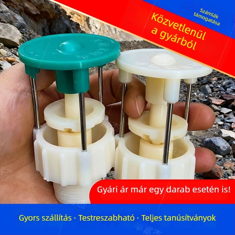 Arany- és rézérc bányászati permetezőfej, külső forgó fej heap leachinghez, belső forgófejű háromutas csatlakozó
