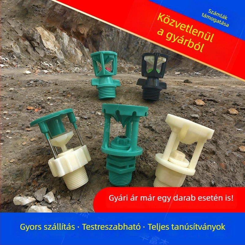 Arany- és rézérc bányászati permetezőfej, külső forgó fej heap leachinghez, belső forgófejű háromutas csatlakozó