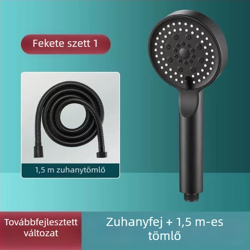 Magasnyomású zuhanyfej otthoni fürdőszobába – vízmelegítővel, zuhanycsővel és fürdőmelegítő készlet