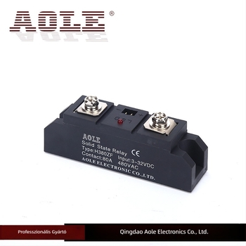 AOLE ipari szintű szilárdtest-relé H380ZF, DC-vezérlés, AC-kimenet, 80A