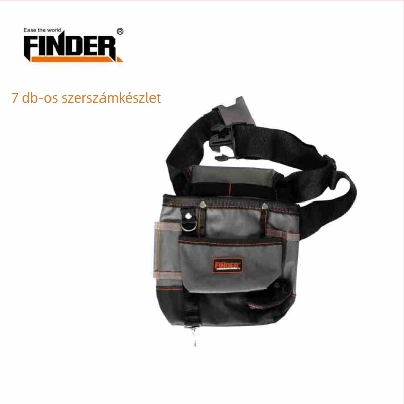 FINDER többfunkciós szerszámtáska övre, Oxford anyagból, kopásálló, elektromos és asztalos szereléshez