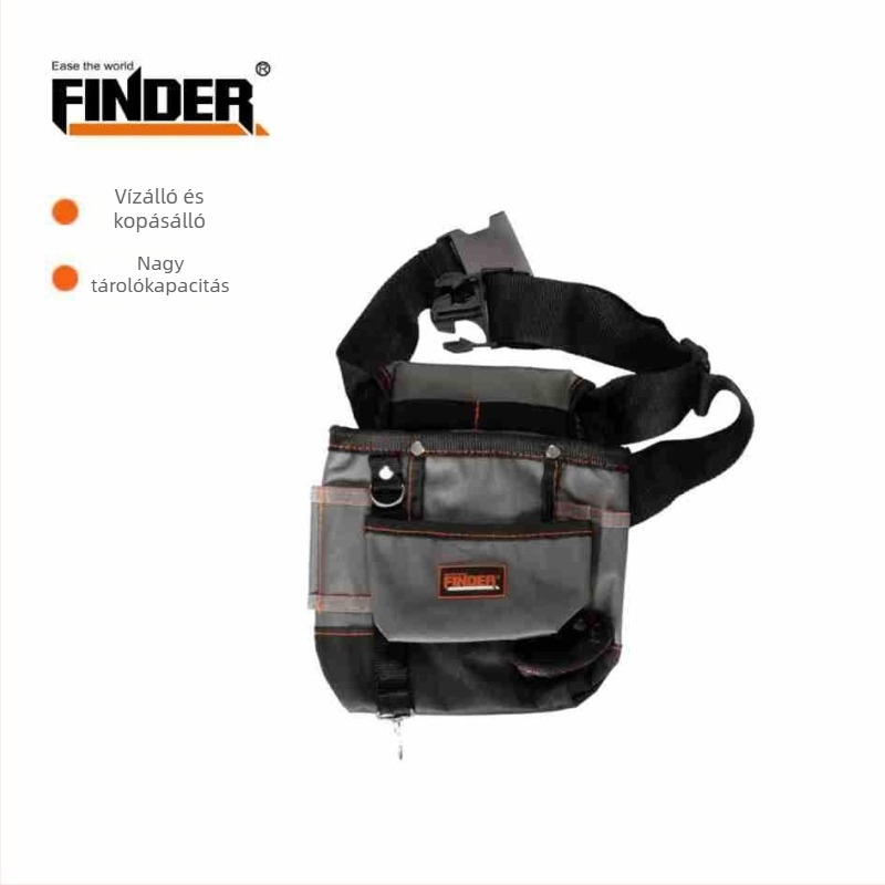 FINDER többfunkciós szerszámtáska övre, Oxford anyagból, kopásálló, elektromos és asztalos szereléshez