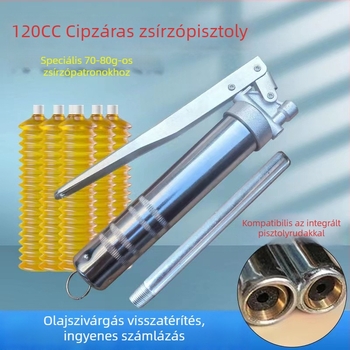 120cc lánc kenőzsírpisztoly japán stílusú kézi, NSK kenőzsír 80 g, Caterpillar berendezéshez