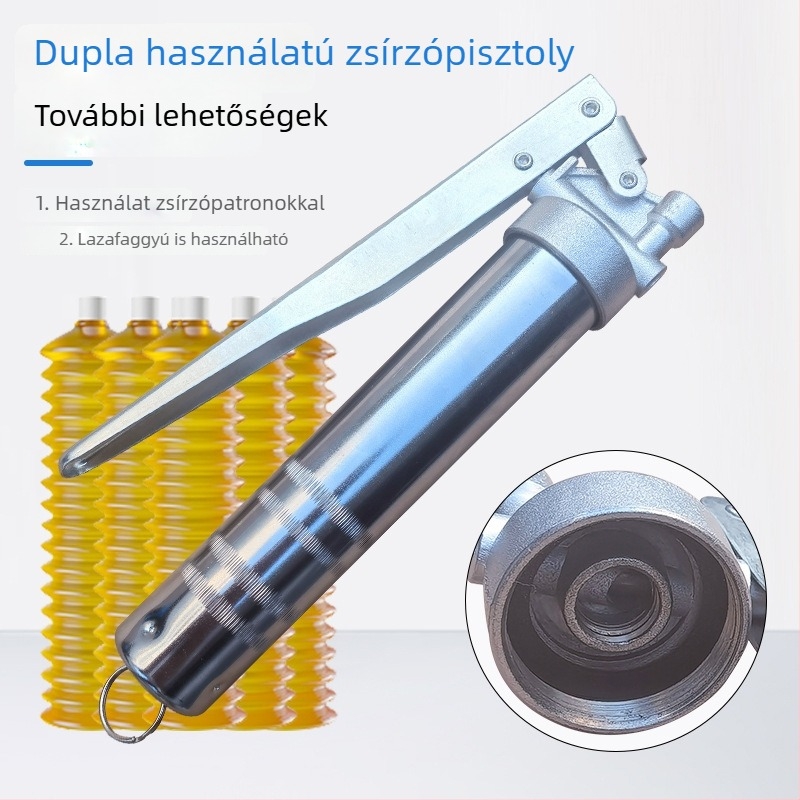 120cc lánc kenőzsírpisztoly japán stílusú kézi, NSK kenőzsír 80 g, Caterpillar berendezéshez