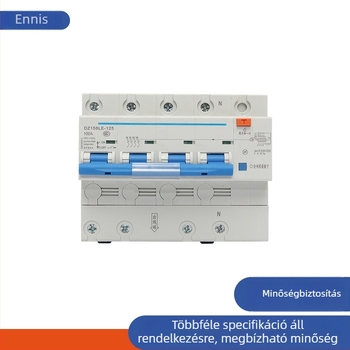 Chint miniatűr szivárgásáram-megszakító DZ158LE-125 1P+N 2P 3P+N 4P 63/100-125A