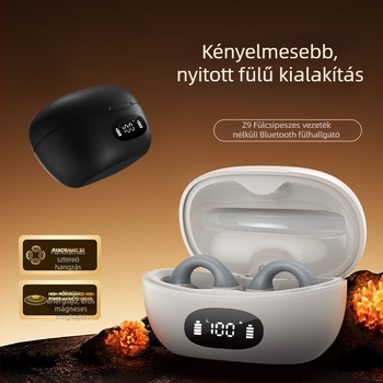 AX10 Vezeték nélküli fül-clip zajcsökkentő fejhallgató, csontvezetéses sporthoz, sztereó, Bluetooth 5.3, hosszú üzemidő, Z9