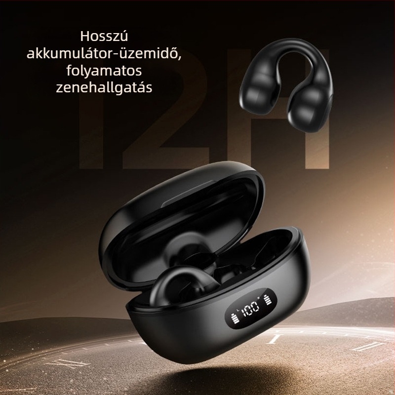AX10 Vezeték nélküli fül-clip zajcsökkentő fejhallgató, csontvezetéses sporthoz, sztereó, Bluetooth 5.3, hosszú üzemidő, Z9