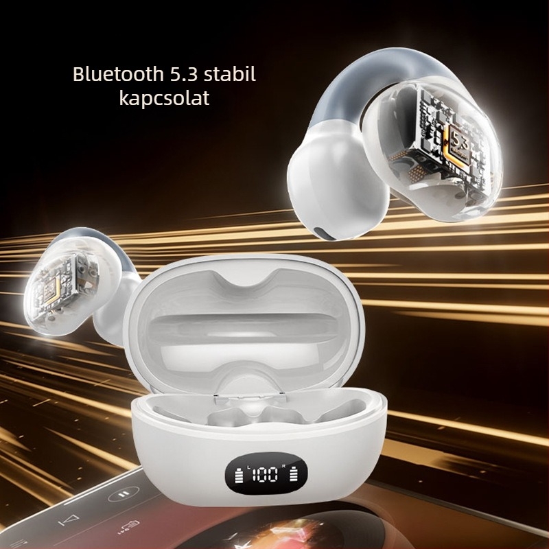 AX10 Vezeték nélküli fül-clip zajcsökkentő fejhallgató, csontvezetéses sporthoz, sztereó, Bluetooth 5.3, hosszú üzemidő, Z9