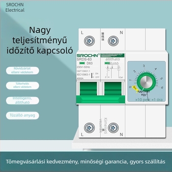 Háromfázisú időzítő kapcsoló nagy teljesítményű vízpumpa vezérlőhöz, 220–380V