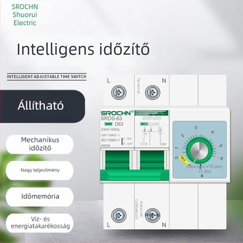 Háromfázisú időzítő kapcsoló nagy teljesítményű vízpumpa vezérlőhöz, 220–380V
