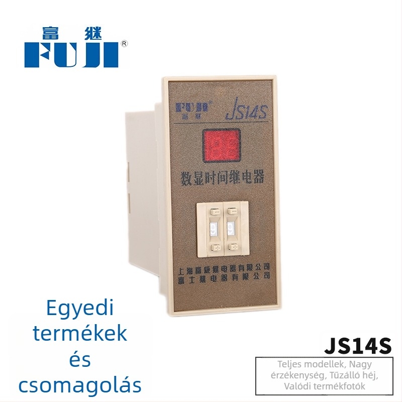 JS14S/999S.999M digitális kijelzős időrelé, ezüstötvözet
