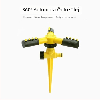 Földre szerelt gyepöntöző 360°-os forgó permetezőfejjel