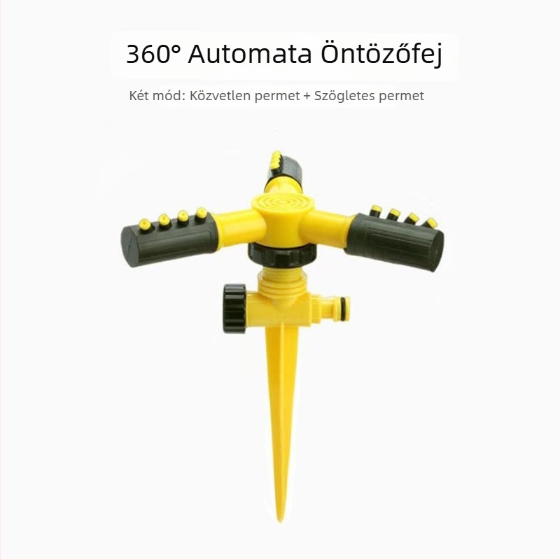 Földre szerelt gyepöntöző 360°-os forgó permetezőfejjel