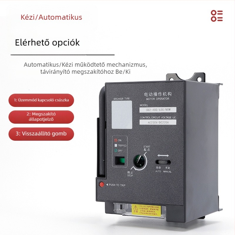 Elektromos működtető mechanizmusú áramkör-megszakító CM1/CDM3/NXMCD2-63/125/250/400/630
