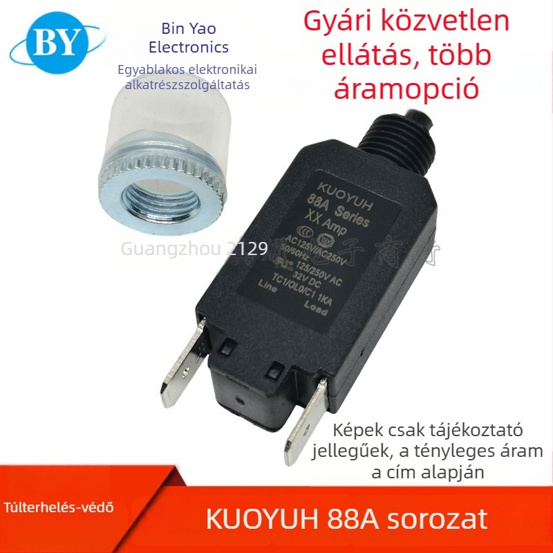 KUOYUH Termikus túláramvédő megszakító, 88A sorozat RB2, miniatűr megszakító