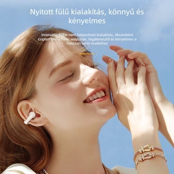 J01J03 Fülhorgos Bluetooth fejhallgató, nyitott TWS, valódi vezeték nélküli, kettős hangzás, Bluetooth 5.4, 4-8 óra üzemidő, sportos stílus