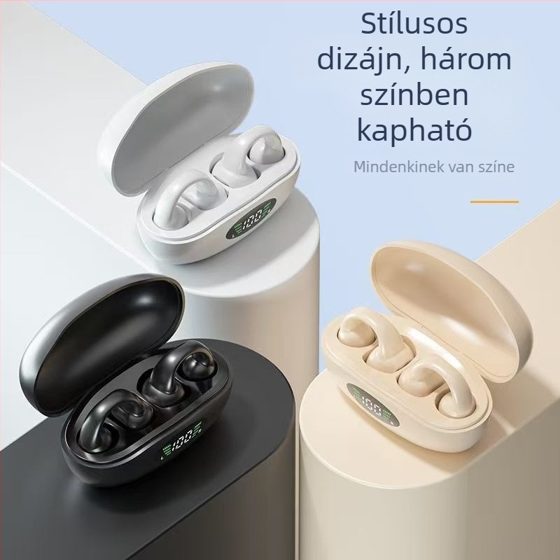 J01J03 Fülhorgos Bluetooth fejhallgató, nyitott TWS, valódi vezeték nélküli, kettős hangzás, Bluetooth 5.4, 4-8 óra üzemidő, sportos stílus