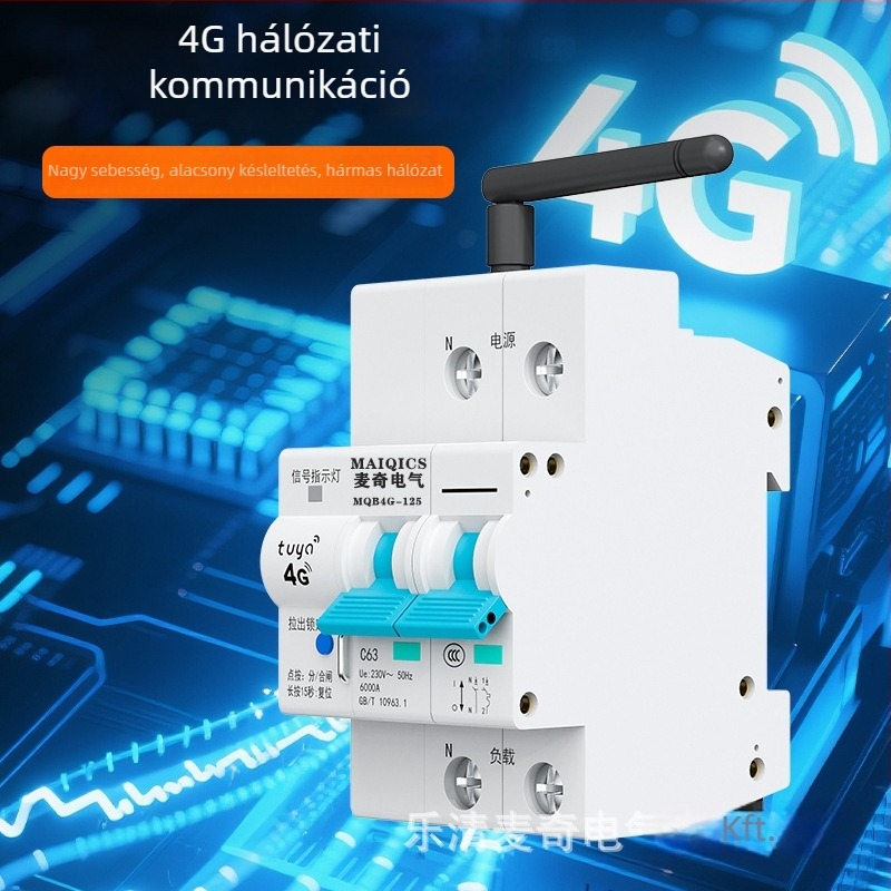 Maiqi Electric 4G intelligens áramkör-megszakító távoli vezérléssel mobiltelefonról és időzítővel