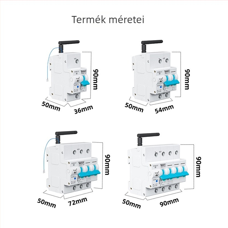 Maiqi Electric 4G intelligens áramkör-megszakító távoli vezérléssel mobiltelefonról és időzítővel