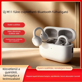 M11 fülklipszes csontvezetéses vezeték nélküli Bluetooth fülhallgató, légies kialakítás, Bluetooth 5.3, 4–8 óra üzemidő