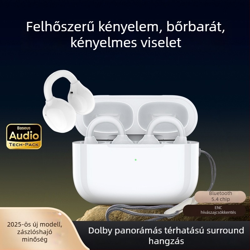 M11 fülklipszes csontvezetéses vezeték nélküli Bluetooth fülhallgató, légies kialakítás, Bluetooth 5.3, 4–8 óra üzemidő