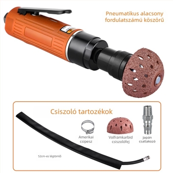 Pneumatikus alacsony fordulatszámú csiszoló és tál alakú ötvözet csiszoló eszköz autógumi javításához