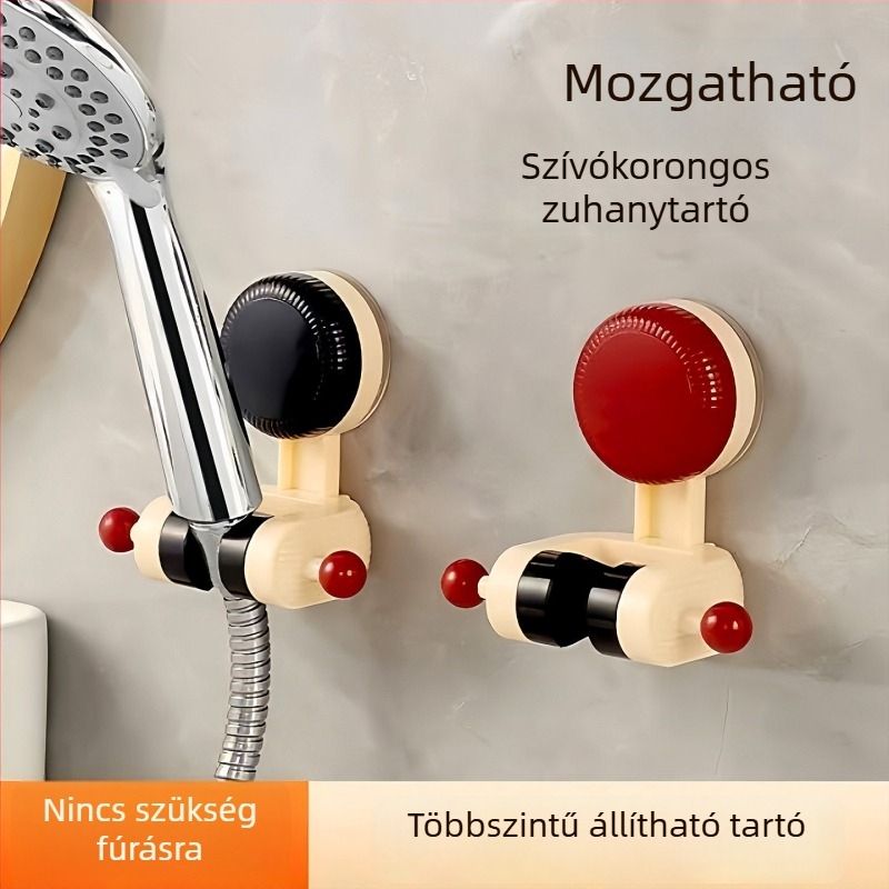 Zuhanytartó vákuumos pohárral, állítható, fúrás nélküli
