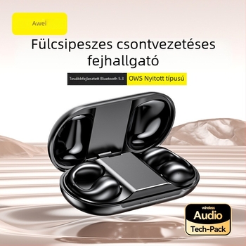 Awei TZ2 Bluetooth fülhallgató csíptetős, nyitott hátsó dizájn, sztereó, IPX4, Bluetooth 5.0, több mint 8 órás akkumulátor-üzemidő zene és beszélgetéshez